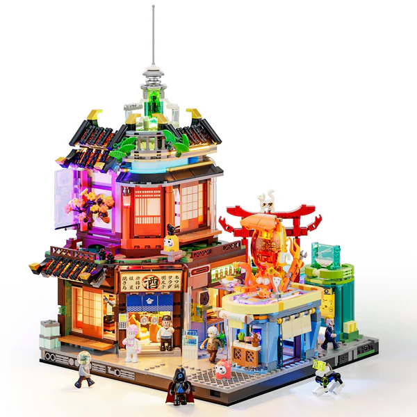 Lumibricks close-up showing build details